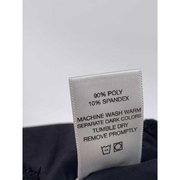 PD Women's Black-Beige Chevron Mesh V-Neck Back Lace-Up One-Piece Leotard SZ XS - Picture 10 of 10